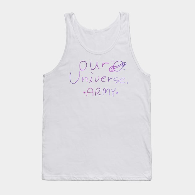 Our universe, army (white) Tank Top by cahacc